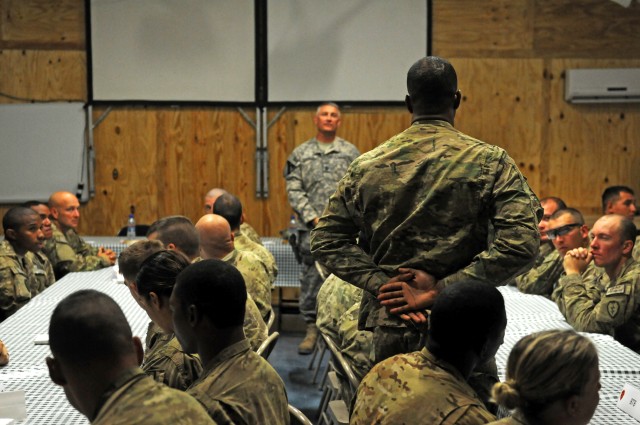 Sgt. Maj. of the Army holds town hall meeting with Arctic Wolves Soldiers