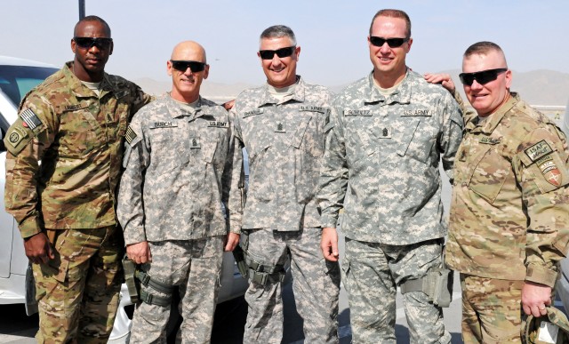 Active Army, Army Reserve and Army National Guard enlisted leadership visit Regional Command South