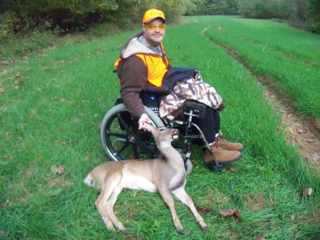 Hunter with disability proud of his doe