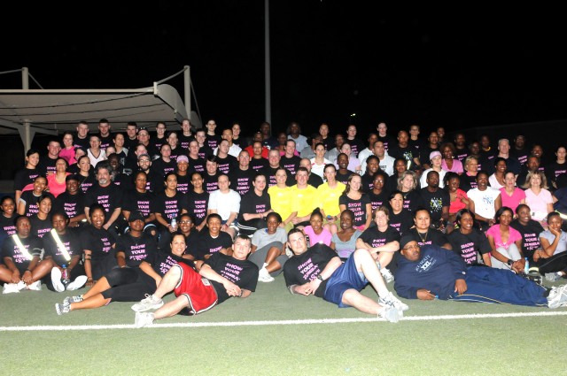 Third Army hosts Zumba Fitness for Breast Cancer Awareness