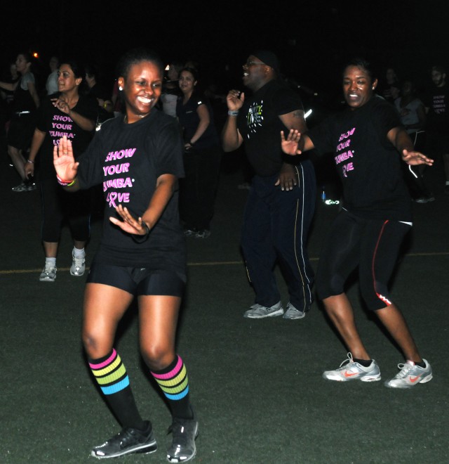 Third Army hosts Zumba Fitness for Breast Cancer Awareness