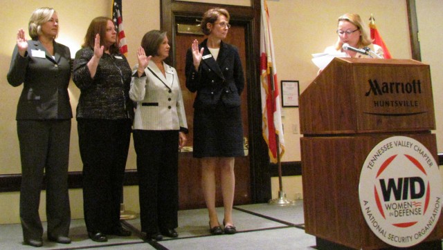 New Officers Of The Tennessee Valley Chapter Of Women In Defense Are Sworn In