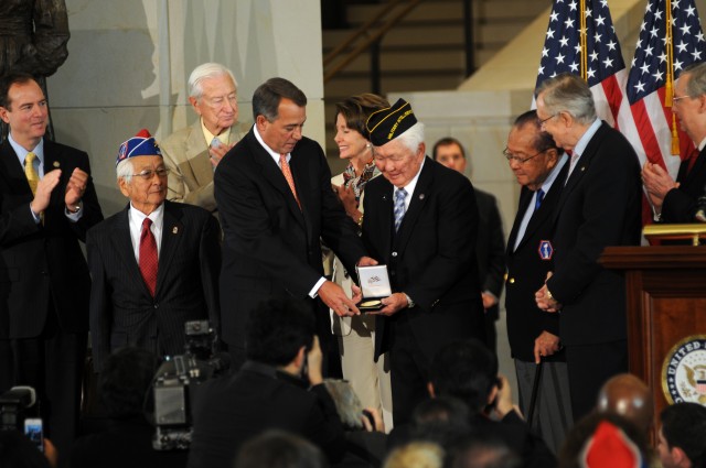 Japanese-American vets earn nation's highest civilian honor