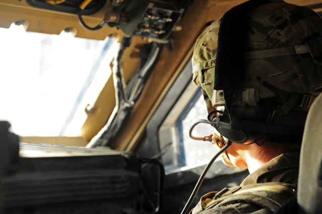 82nd Airborne Division Soldier commands convoy