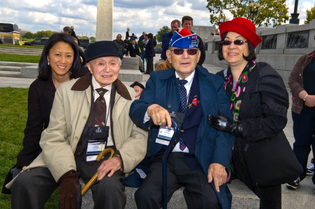 Bronze Star Medal and Congressional Gold Medal presented to Japanese-American Veterans