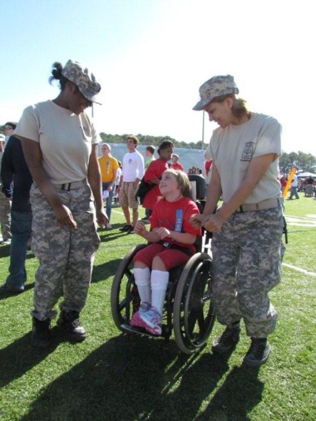 JROTC Cadets Dance With Special Needs Student