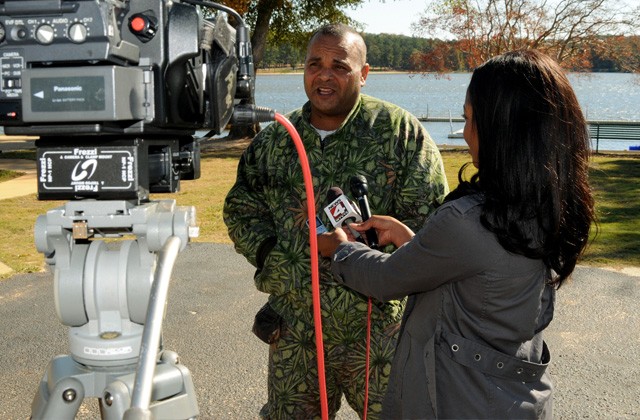 Hunt gets rave reviews from wounded warriors