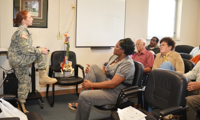 2011 Retiree Health Fair physical therapy class