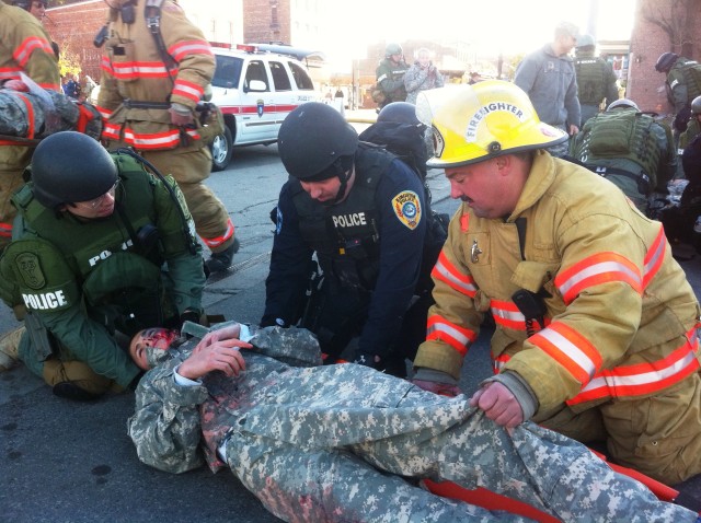 New York National Guard Conducts Dirty Bomb Drill in Kingston New York