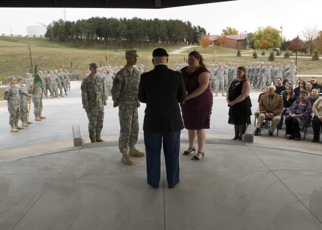 Deploying Des Moines Reserve Soldier and fiancee marry