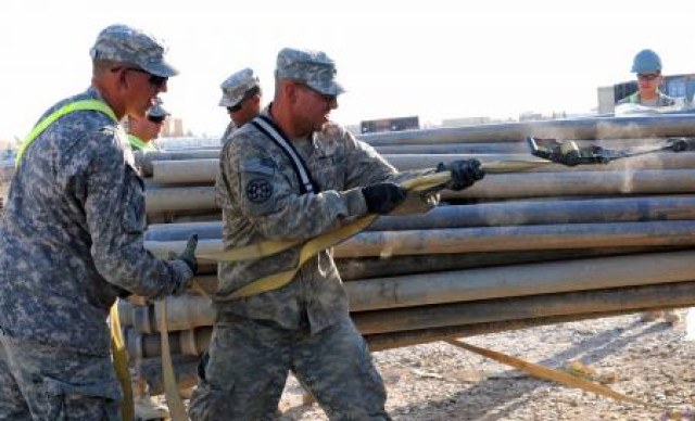 Securing material at COB Adder, Iraq
