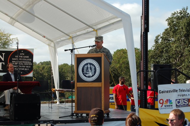 Capt. Keith Miner, commander, Gainesville Recruiting Company, Jacksonville Battalion