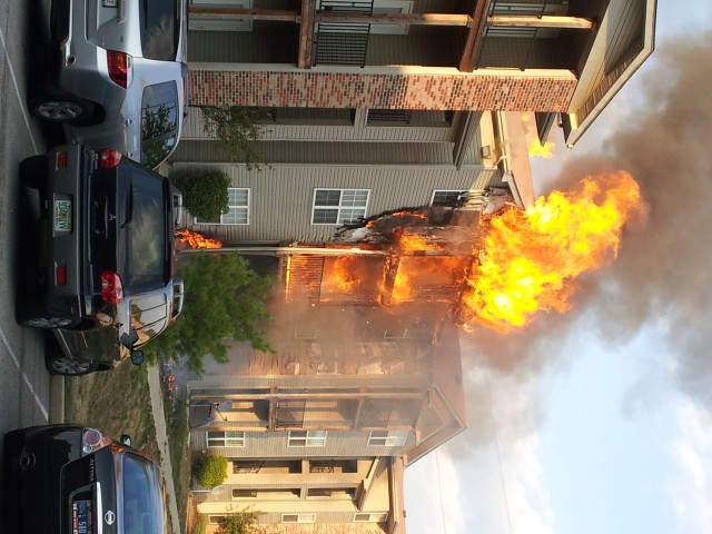Apartment fire