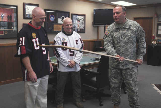 Hockey stick used at Wounded Warrior Charity Event