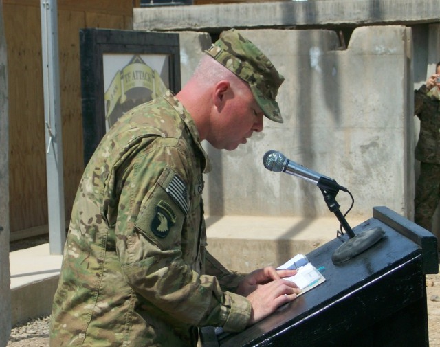 Soldier's sacrifice leads chaplain back to Army service