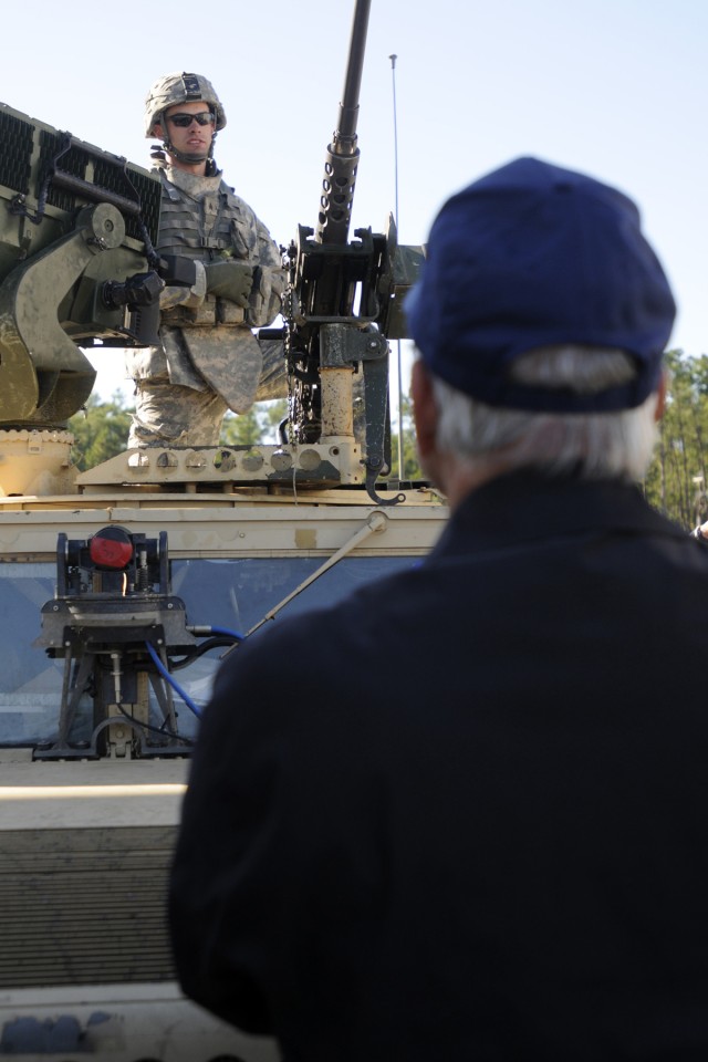 Retired Veterans spend day with current 'Cottonbaler' Soldiers