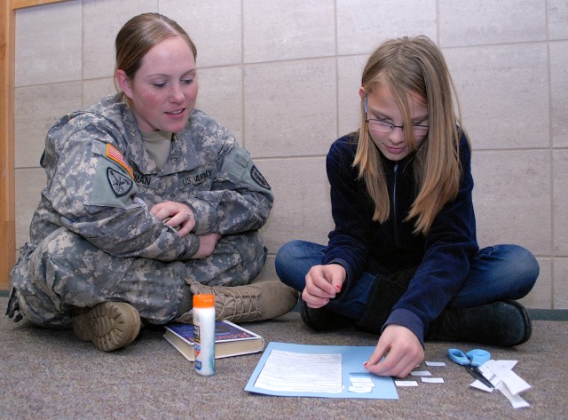 Soldiers go back to class for Adopt-A-School