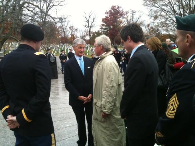 McHugh at Special Forces wreath laying