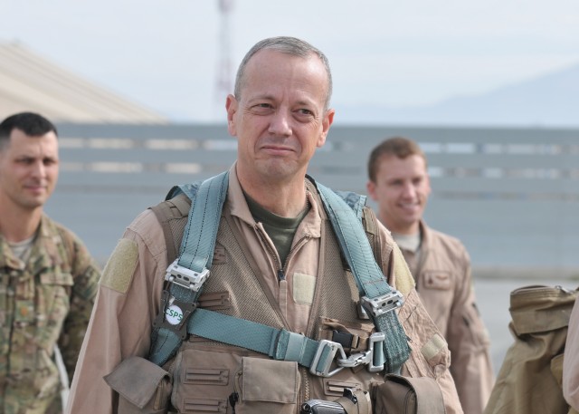 ISAF Commander observes close air support operations