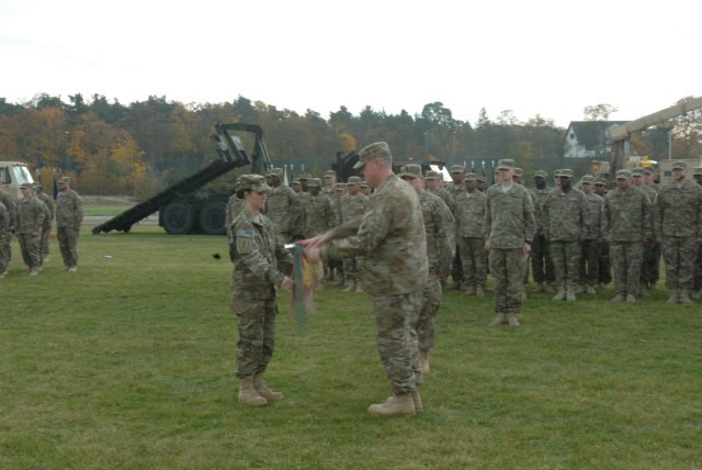 515th Trans. Co. Soldiers control nerves and excitement in anticipation of deployment