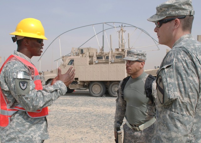 Turn-in of tactical vehicles at Camp Virginia, Kuwait