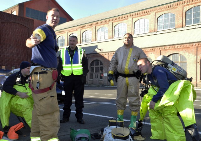 Emergency first responders converge on the Arsenal