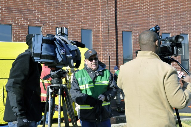 Emergency first responders converge on the Arsenal