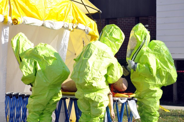 Emergency first responders converge on the Arsenal