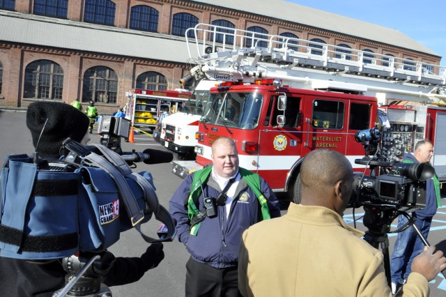 Emergency first responders converge on the Arsenal