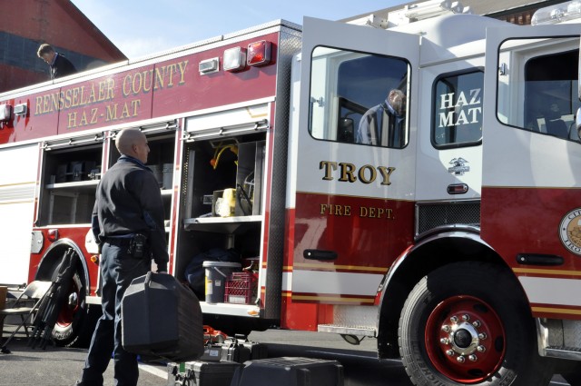 Emergency first responders converge on the Arsenal
