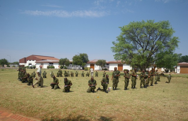 USARAF Officer Leads a Bilateral Military Intelligence Training for Botswana Defense Force soldiers