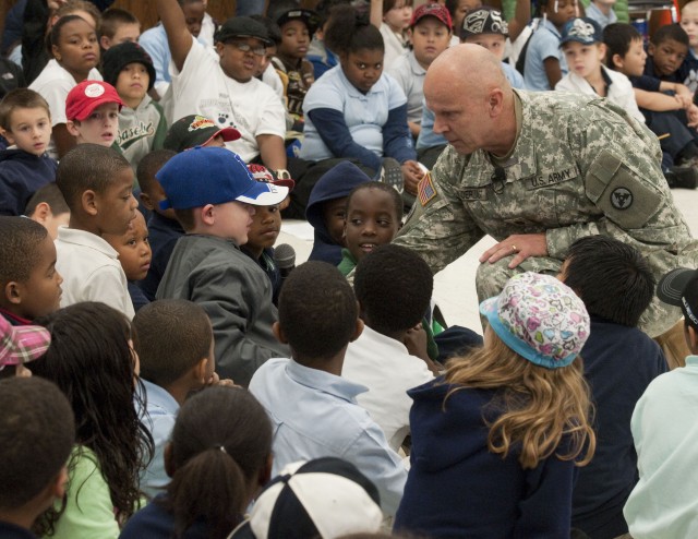 3d ESC Chaplain speaks at Roosevelt Perry Elementary