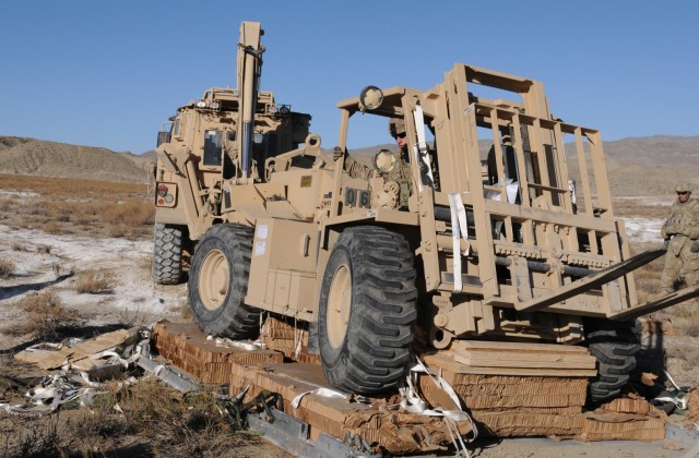 15,000 lb. plus forklift air-dropped