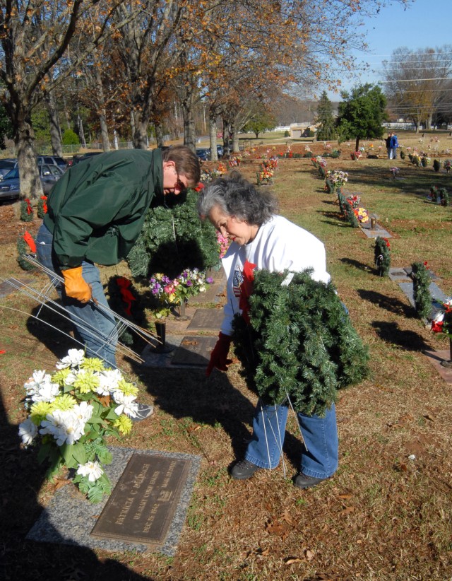 LAYING WREATHS