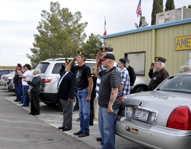 Veterans render salute