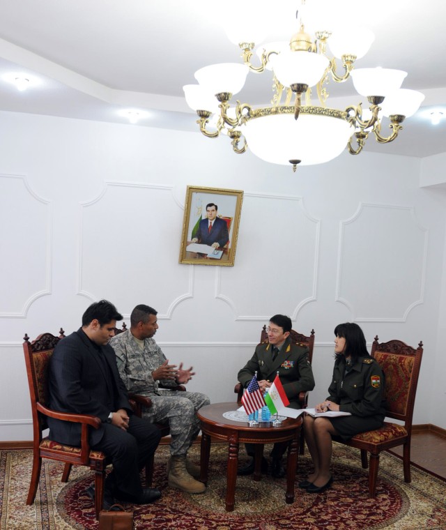 Third Army CG visits Tajikistan