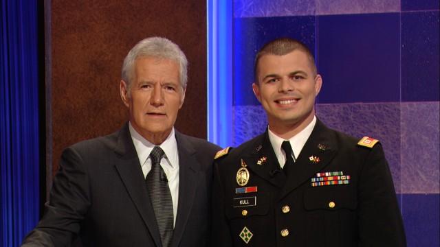Answer: A Fort Carson Soldier; Question: Who competed on Jeopardy?
