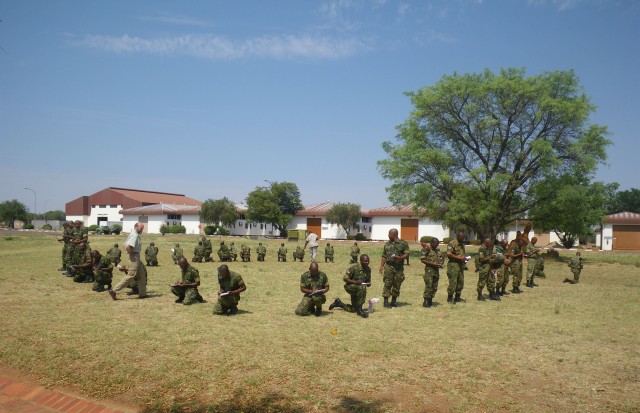 USARAF leads bilateral training for Botswanian soldiers
