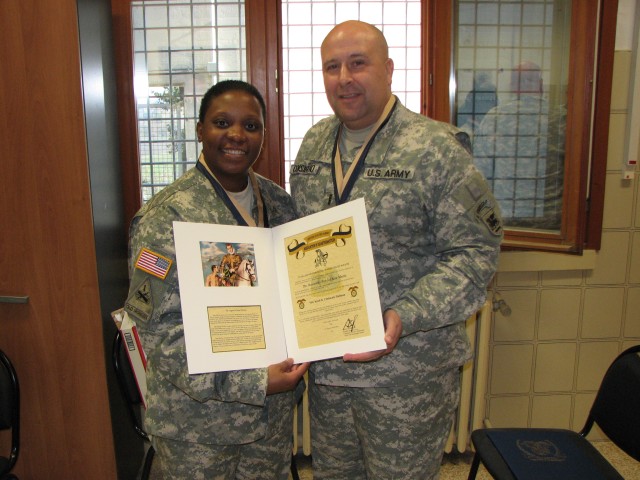 U.S. Army Africa logistics' Soldiers earn Quartermaster Corps honors