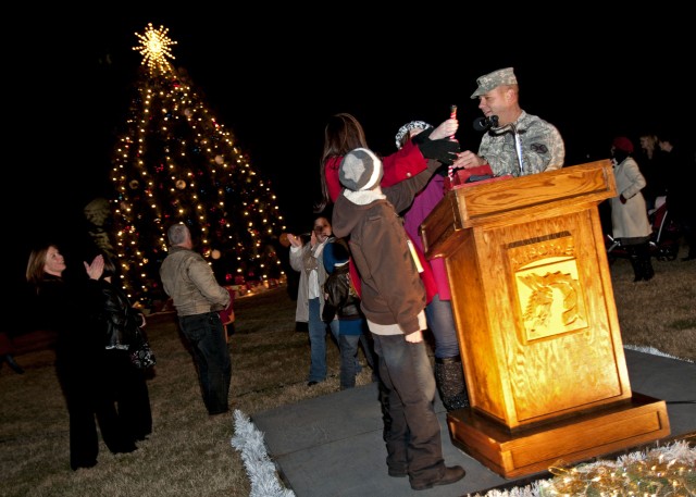 Families kick off the holidays at Fort Bragg Christmas Tree Lighting Ceremony