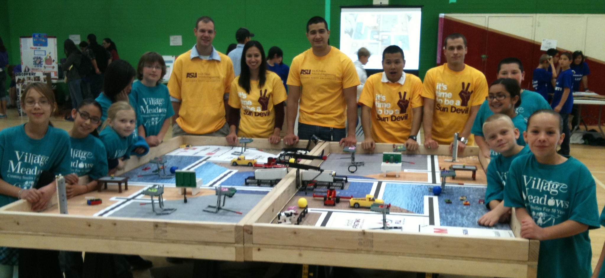 Lego® Robots Invade Local Middle School During Competition 