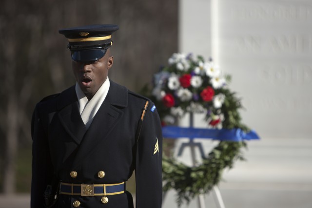 Tomb Guard Soldier makes a difference on and off duty