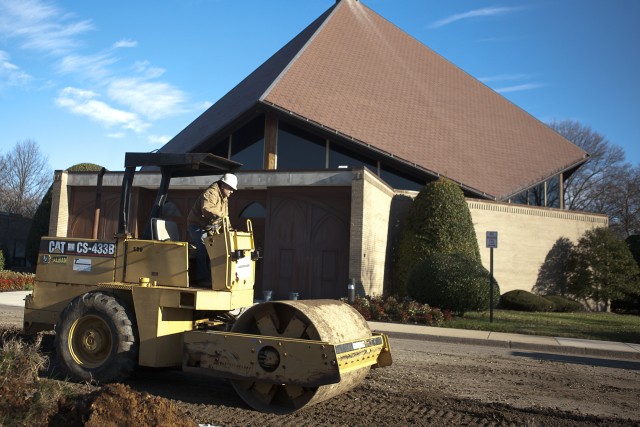 Memorial  Chapel drive gets an upgrade