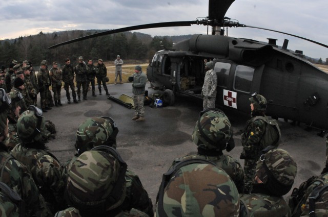 12th Combat Aviation Brigade Soldiers train multinational troops at JMRC