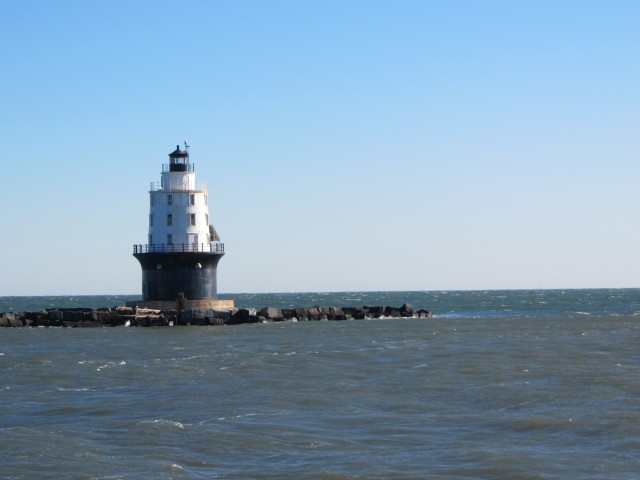 Harbor of Refuge Lighthouse Scene