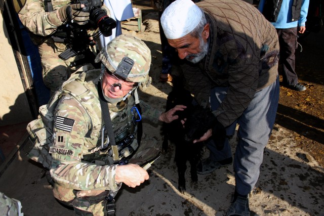 KYADT Vet makes Village Call in Parwan