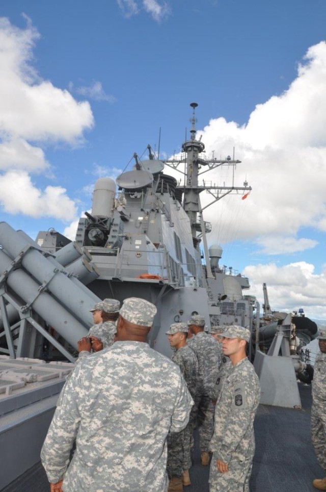 94TH AAMDC SENIOR LEADERS TOUR THE USS O'KANE