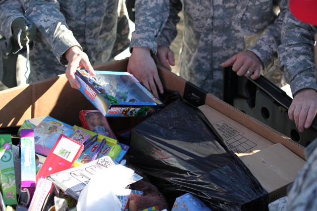 Santa Enlists "Big Green Elves" For Blackstone Toy Delivery