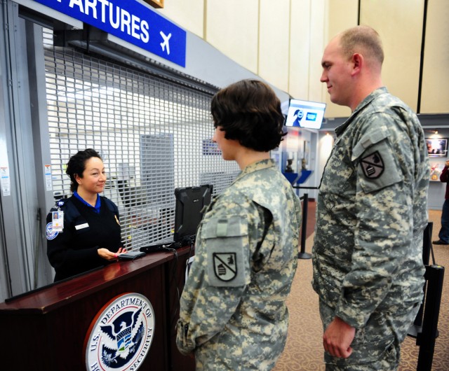 Monterey service members test quicker airport screening