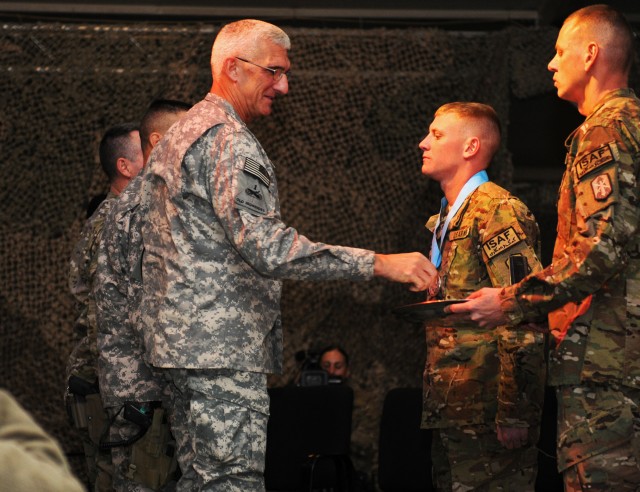Regional Command (South) NCOs receive the Sergeant Audie Murphy Award